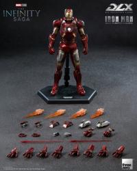 予約 Threezero DLX アイアンマン Iron Man Mark 7 Damaged ver.  17.5cm  アクションフィギュア 3Z09690C0