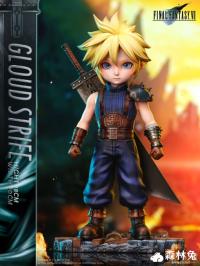 予約 Forest Rabbit Studio Final Fantasy Small Cloud Strife スタチュー  DX99116S