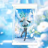 予約 GSC POP UP PARADE 初音ミク×シナモロール 初音ミク シナモロールコラボVer. L size 専用 展示ケース  ZSH78760468K