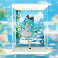 予約 FuRyu TENITOL デスクトップフェアリー 初音ミク 不思議の国ver. 専用 展示ケース ZSH5644975148Y