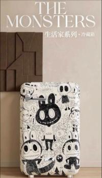 POPMART  THE+MONSTERS   レイゾウコ 小型冷蔵庫 12L  モノクログラフィティ  ラブブ  LABUBU  海外限定999体    SB90944W