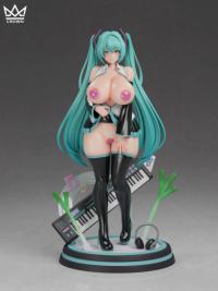 予約 Crown Studio Lady Hatsune Miku Gained Weight?!  1/6 スタチュー DX56320139T
