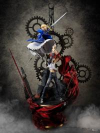 劇場版「Fate/stay night [Heaven's Feel] 15周年記念 プレミアム スタチュー -軌跡-   衛宮士郎   セイバー  スタチュー  DX58713Y