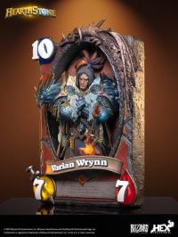 予約 HEX Collectibles & Blizzard Entertainment Hearthstone Varian Wrynn Legendary Card スタチュー HEXFRAME02