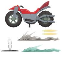 予約 Super7 TMNT motorcycle  アクションフィギュア SUP82243