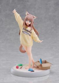 予約 GOLDEN HEAD Studio うちのねこが女の子でかわいい きなこ 1/6 スタチュー DX頭彫り二つ