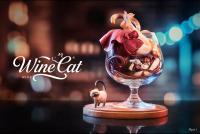 予約 WeArtDoing  杯中猫女 ワインキャット  Wine Cat-Red 19.2cm  フィギュア SB97333W