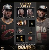 予約 ResetStudio 1/6 レブロン・ジェームズ   LeBron James Cavaliers Champion 10th Anniversary アクションフィギュア BR031234R