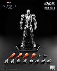 予約 Threezero    The Infinity Saga DLX Iron Man Mark 2 Chrome Edition  アクションフィギュア    3Z09240C0