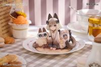 予約 RIBOSE ティータイムキャッツ×シャム猫あずきさんは世界の中心  フィギュア  SB5796H