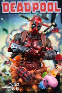 予約 27abyss Studio DeadPool Bust with LED 1/6 スタチュー DX61659B