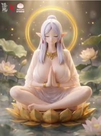 予約 Floating Light × Mochi Studio 1/6&1/4  Frieren Lotus Guanyin Ver. スタチュー  DX2217671T