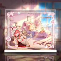予約  MegaHouse Melty Princess 無職転生III ～異世界行ったら本気だす～ てのひらエリス 添い寝だニャンVer.  専用 展示ケース ZSH4521135J