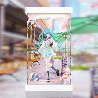 予約 FuRyu フリューくじ 初音ミク ミクめくJKライフ〜かわいいフード巡り〜A賞 初音ミク ミクめくピュアライフ 専用 展示ケース ZSH484812J