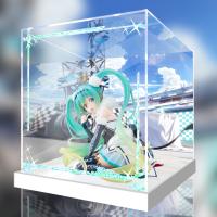 予約  TAiTO タイトーくじ　レーシングミク B賞 初音ミク レーシングミク 2018Ver. Round 8 応援イラスト 専用 展示ケース ZSH233675Q