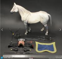 予約  DID 1/6 アメリカ南北戦争 軍馬・白馬（スタンディングVer.） アクションフィギュア  E60086