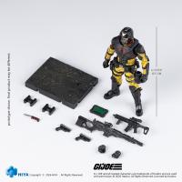 予約 HIYA Exquisite Mini Series 1/18 4.1 Inch G.I.Joe Crimson Guard Python Patrol Version アクションフィギュア EMG0462