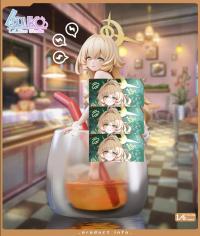 予約 LoLiKoo Studio 1/6 ニヤニヤ教授 Peach Drink Ver. スタチュー DX4875160O