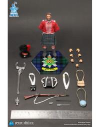 予約 DID 1/12 Scale British Army 42nd Regiment – The Black Watch – Angus アクションフィギュア XN80040