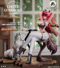 予約 迷因/Mi Yin Studio Flame Wolf Star in the Cafe 1/6 スタチュー DX18616F
