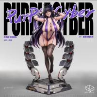 予約 Cast Design Studio 1/4 Original Purple Cyber スタチュー DX52321328K