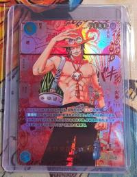 One Piece Card Portgas·D· Ace OP13-119 Red Parallel Comic Chinese OP13 Manga NM