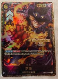 One Piece Card Sabo OP13-120 SEC Championship 25-26 Promo Chinese Near Mint