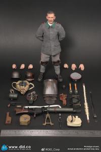 予約 DID 第一次世界大戦 ドイツ陸軍 MG08機関銃手 アーサー 1/6  アクションフィギュア D11015