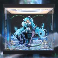 予約 Lucrea ガンダム45周年 × 初音ミク 初音ミク×ダブルオーガンダム1/7 専用 展示ケース ZSH176262I