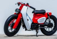 trickyman12 1/6 "SUPER CUB" vintage motorcycle（Red/White） アクションフィギュア BR011511V