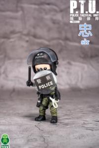 Trickyman TM014-1 PTU Riot Police Series TM014-1 アクションフィギュア BR555188C