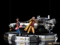 予約 iron studios アイアンスタジオ DeLorean Full Set Deluxe - Back to the Future Part II 1/10 スタチュー 塗装済み 完成品 DX版