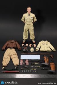 DID 第二次世界大戦のエースパイロット「アフリカの星」ハンス·ヨアヒム·マルセーユ 1/6 スケールアクションフィギュア D80154   シーンセットE60060
