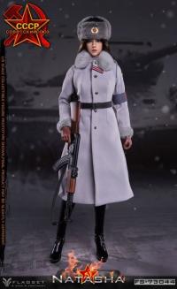 Flagset Red warning Soviet female officers Natasha 1/6 アクションフィギュア FS73044