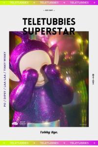  POP SUNDAY  テレタビーズ Tinky Winky  Teletubbies SUPER STAR  フィギュア