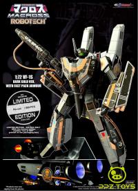 予約 kitzconcept   超時空要塞マクロス  VF-1S ブラックゴールド  19cm  アクションフィギュア  限定版