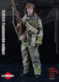 予約 UJINDOU  WWII British Commando Sniper 1944   1/6   アクションフィギュア  UD9018