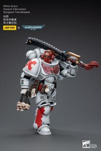 予約 JOYTOY    White Scars Assault Intercessor Sergeant Tsendbaatar  1/18  アクションフィギュア  JT3815