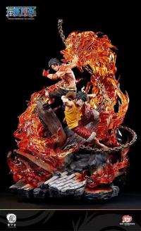  RYU Studio   ワンピース   ONE PIECE   モンキー・D・ルフィ  &    ポートガス·D·エース     1/6  スタチュー