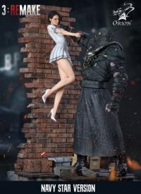 予約 Orion Studio   Resident Evil 3: Remake  バイオハザ`ド   Jill Valentine ＆ Nemesis   1/4  スタチュー  NAVY STAR  Ver