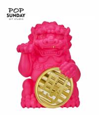 予約 POP SUNDAY  LUCKY CAT  35cm スタチュー  Pink