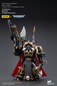 予約 JOYTOY  Chaos Space Marines Black Legion Chaos Lord in Terminator Armour   1/18   アクションフィギュア JT6489