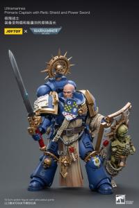 予約 JOYTOY  Ultramarines Primaris Captain with Relic Shield and Power Sword   1/18   アクションフィギュア JT6465