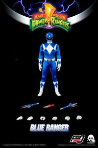 予約  Threezero x Hasbro   マイティ・モーフィン・パワーレンジャー    BLUE RANGER  1/6   アクションフィギュア  3Z01990W0