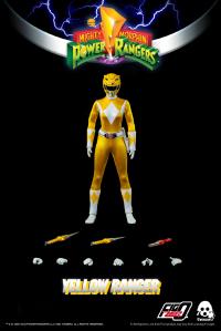 予約  Threezero x Hasbro   マイティ・モーフィン・パワーレンジャー    YELLOW RANGER  1/6   アクションフィギュア  3Z01980W0