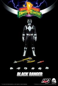 予約  Threezero x Hasbro   マイティ・モーフィン・パワーレンジャー    BLACK RANGER  1/6   アクションフィギュア  3Z01970W0