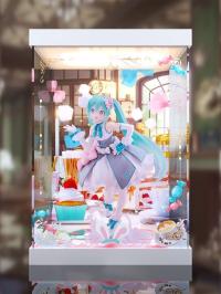 予約 タイトーくじ　初音ミク 39(ミク)の日 記念くじ 2nd season　B賞 スケールフィギュア~Melty Sugar ver.~ 専用 展示ケース