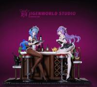 予約 次元世界/Jigenworld Studio  甘雨 かんう GanYu  &  Keqing 刻晴 こくせい  1/6   スタチュー