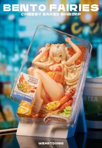 予約 WeArtDoing    Original Bento Girl Cheese Baked Shrimp & Japanese Chicken Steak   13.7cm   フィギュア    