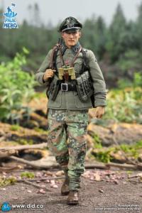 DID Palm Hero Series WWII German 12th Panzer Division Infantry Lieutenant – Rainer 1/12  アクションフィギュア  XD80024